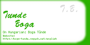 tunde boga business card